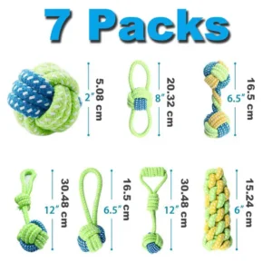 Pet Dog Toys for Large Small Dogs Toy Interactive Cotton Rope Mini Dog Toys Ball for Dogs Accessories Toothbrush Chew Puppy Toy